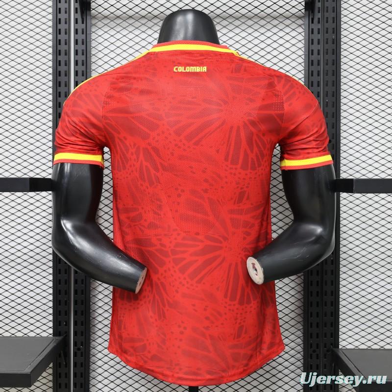 Player Version 2026 Colombia Red & Yellow Away Jersey