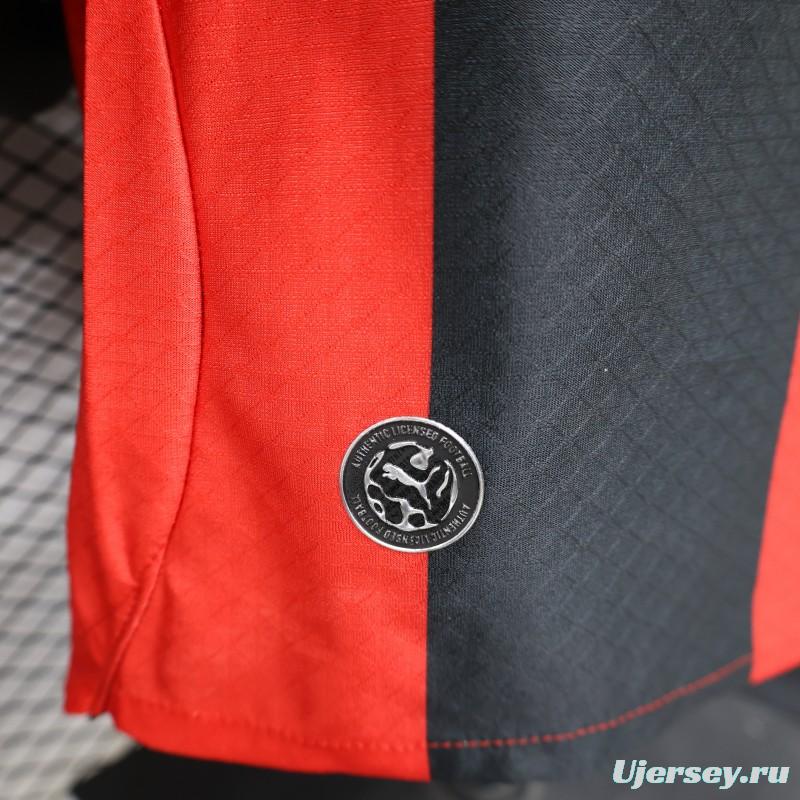 Player Version 26/27 AC Milan Red & Black Vertical Stripe Home Jersey