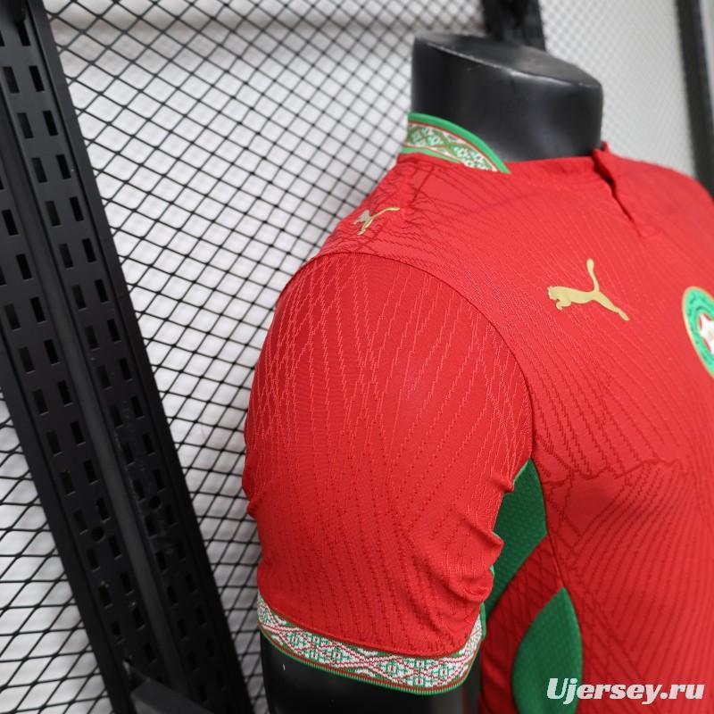 Player Version 26/27 Morocco Red & Green Home Jersey