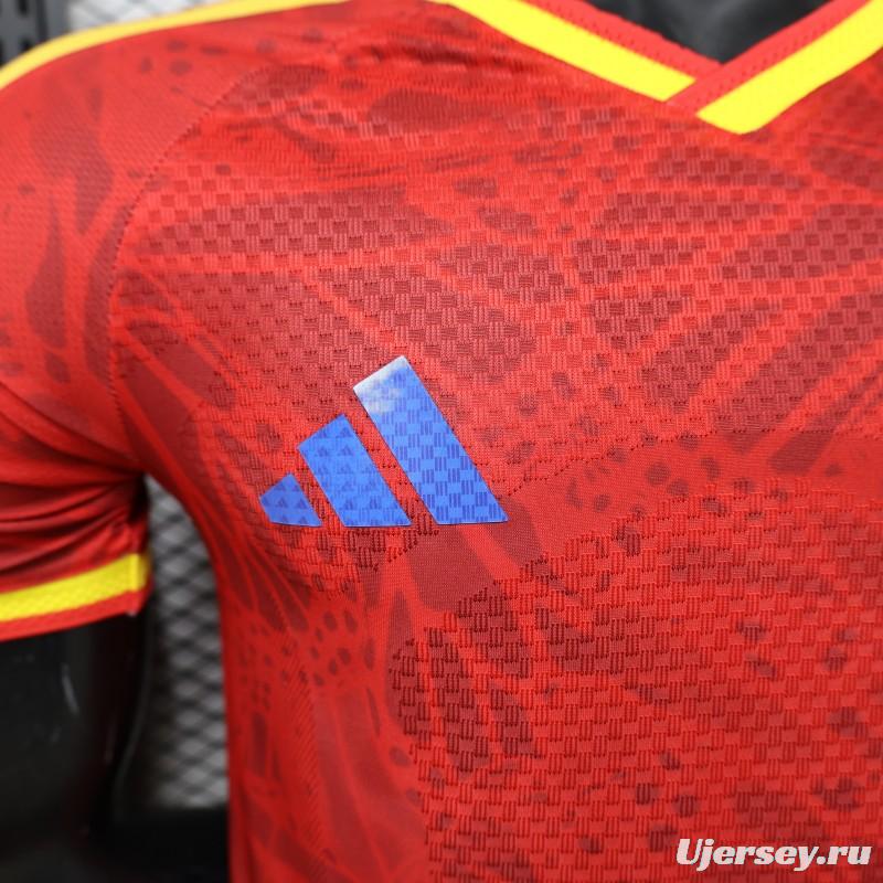 Player Version 2026 Colombia Red & Yellow Away Jersey