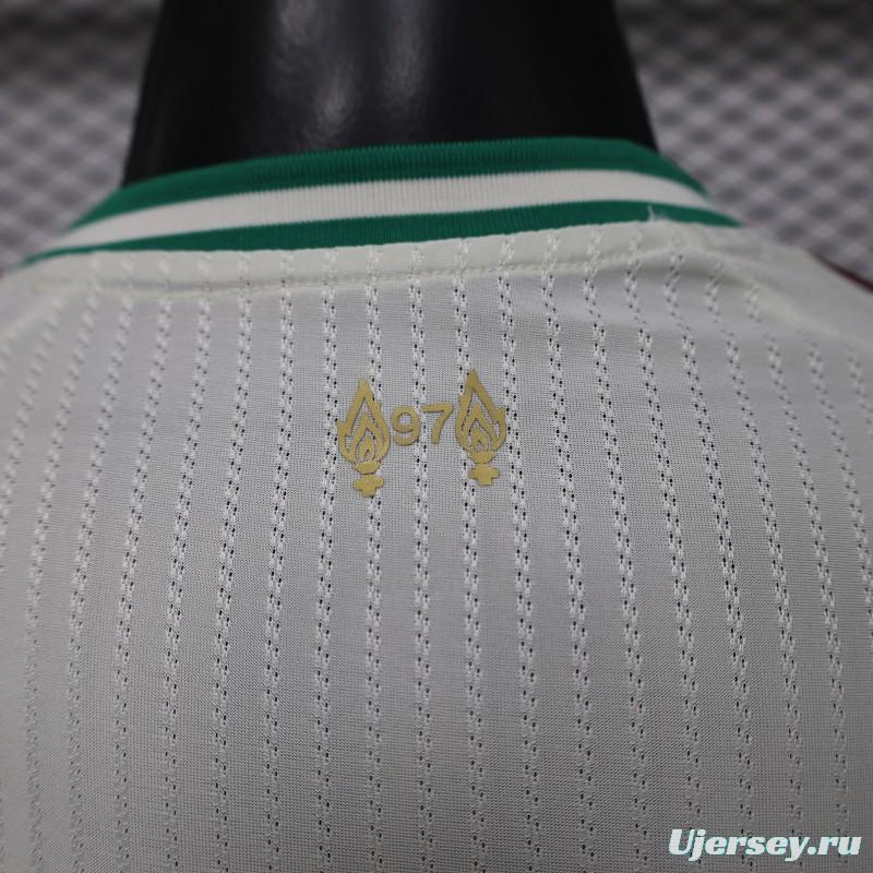 Player Version 26/27 Liverpool FC Off-White with Gold Crest  Special Edition Away Jersey