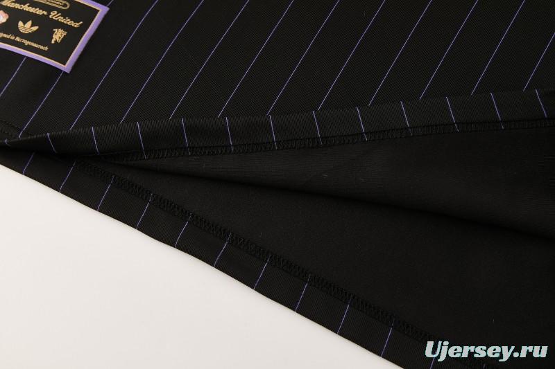 26/27  Manchester United Black Short Sleeve+Soccer Shorts