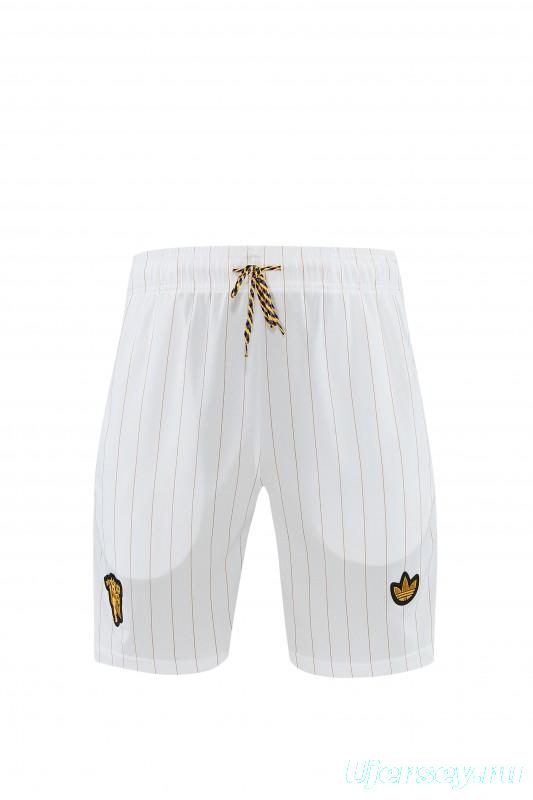 26/27 Manchester United White Short Sleeve+Soccer Shorts