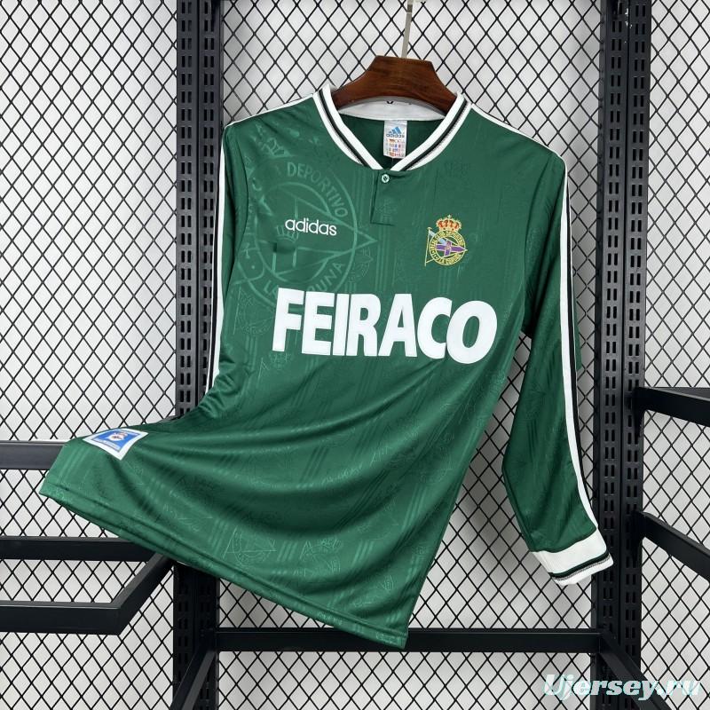 1999/00 Retro Deportivo De La Coruna Away Long Sleeves Jersey