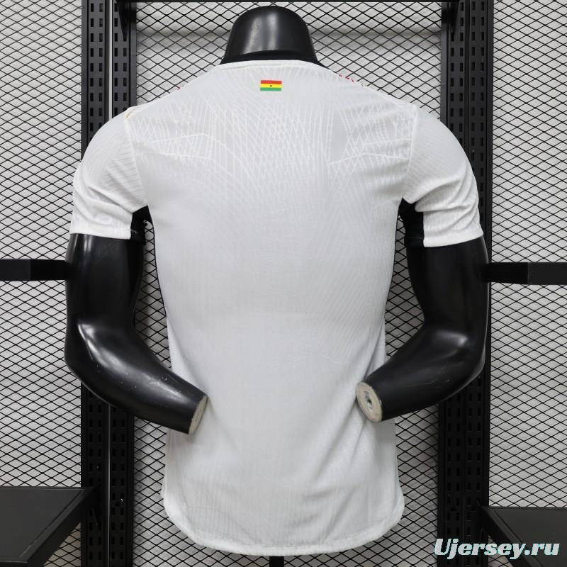 Player Version 2026 Ghana White with Multicolor Pattern Special Edition Jersey