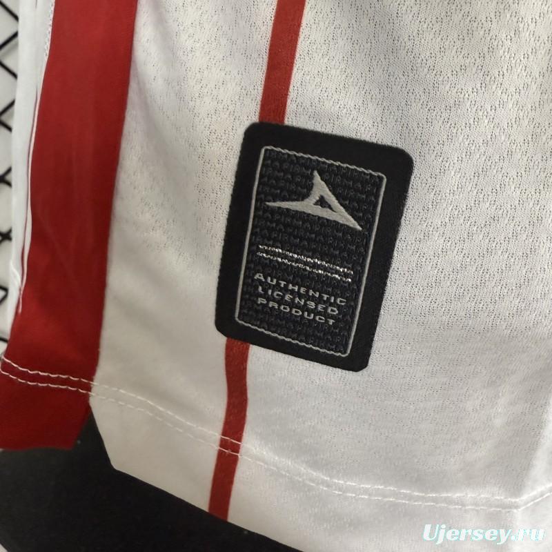 Player Version 25/26 Club Necaxa White with Red Pinstripe Jersey