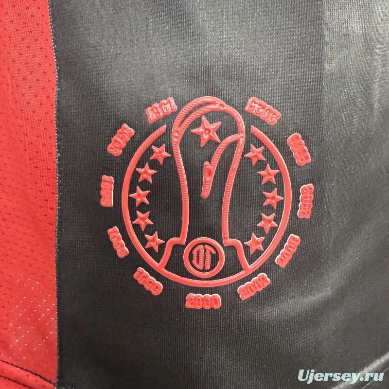 Player Version 25/26 Deportivo Toluca FC Black Goalkeeper Long Sleeve Jersey with Polo Collar