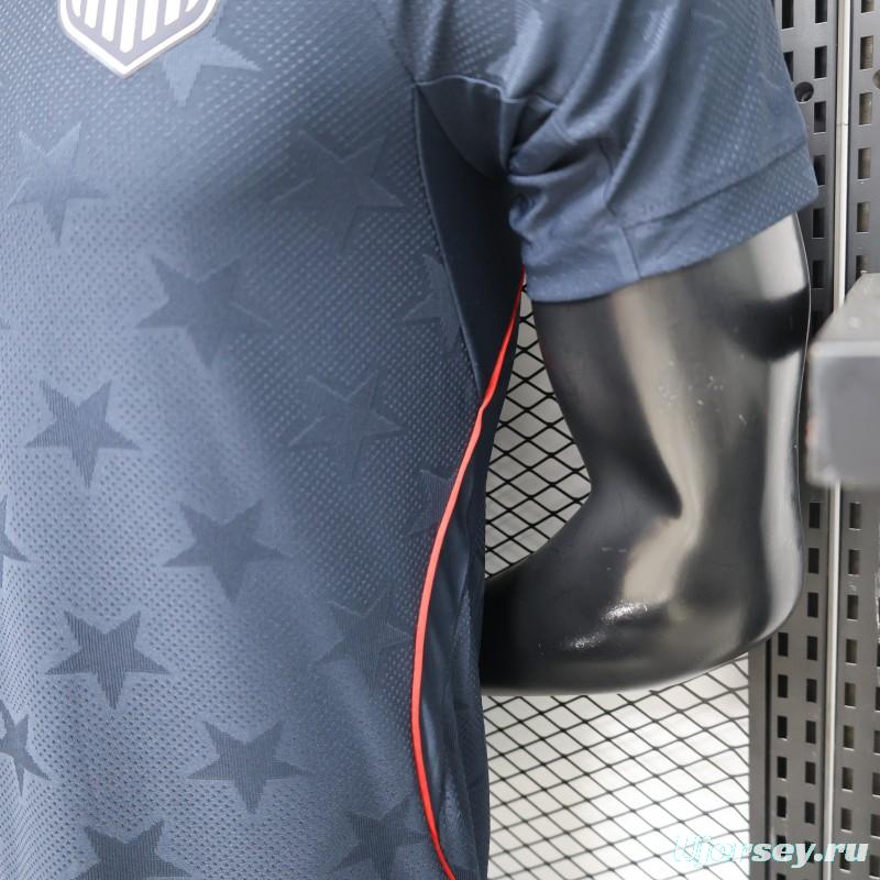 Player Version 2026 USA Navy Blue with All-Over Star Pattern Away Jersey