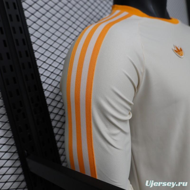 Player Version 26/27 Bayern Munich Cream White 1990 Vintage Remake Long Sleeve Jersey