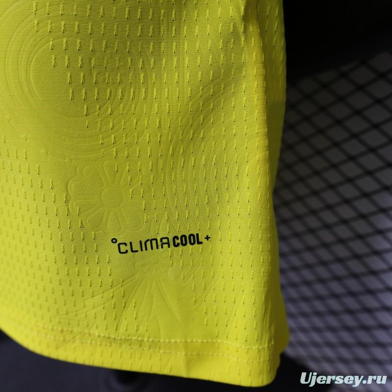 Player Version 2026 Sweden Yellow with Blue Panel Home Jersey