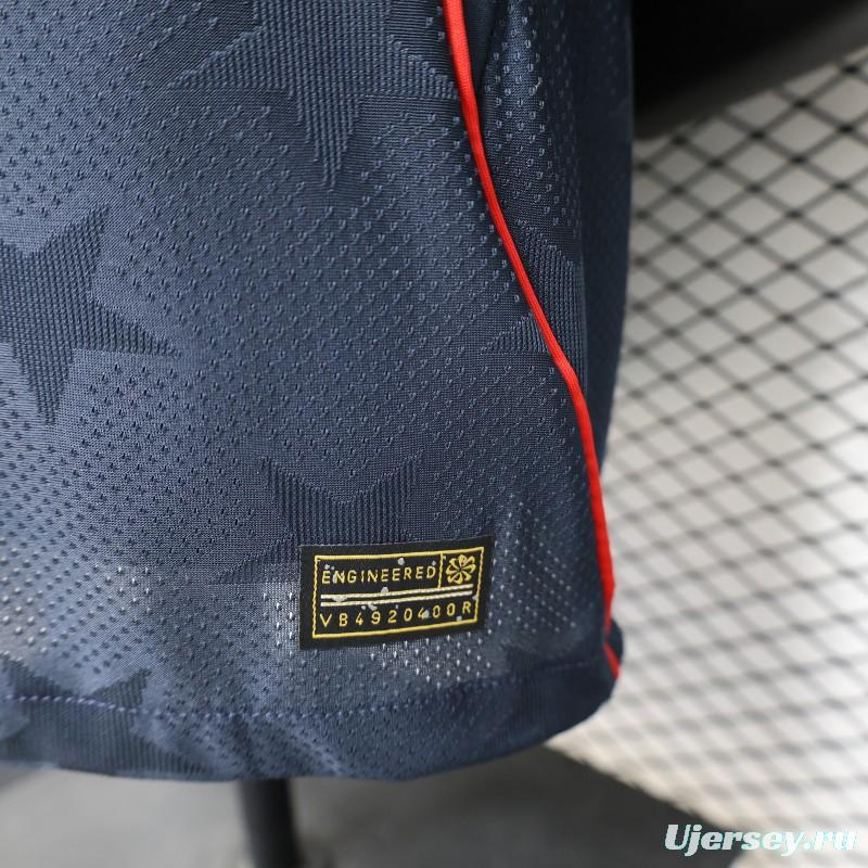 Player Version 2026 USA Navy Blue with All-Over Star Pattern Away Jersey