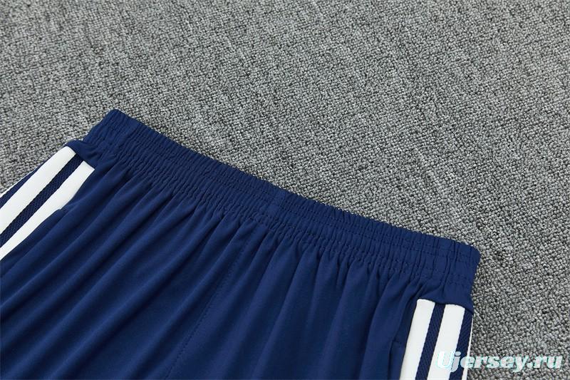 26/27 Real Madrid Away Navy Blue Half Zipper Jacket Tracksuit + Long Pants