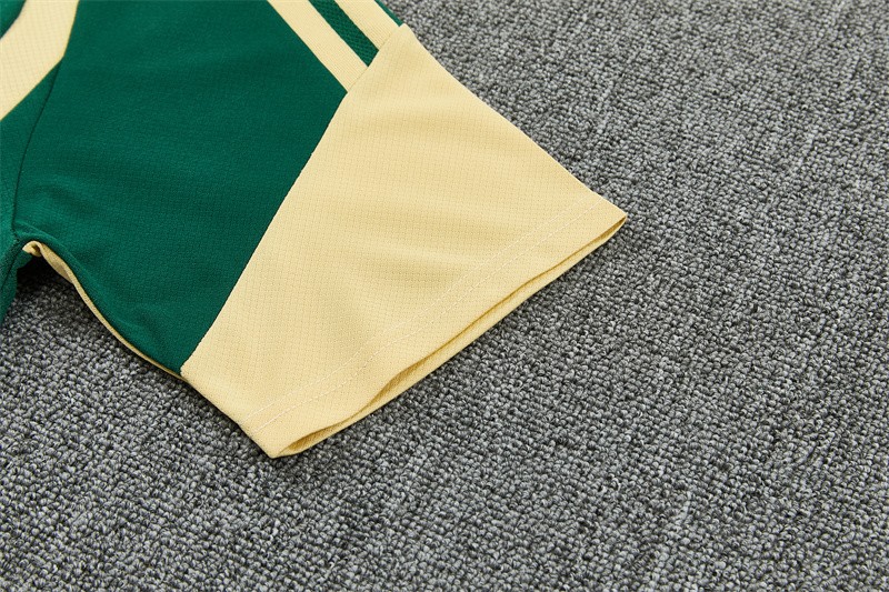 2026 Real Madrid Green & Cream  Short Sleeve+Soccer Shorts