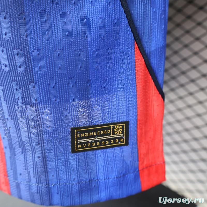 Player Version 25/26 FC Barcelona Blue & Red Vertical Stripes with Spotify Home Jersey