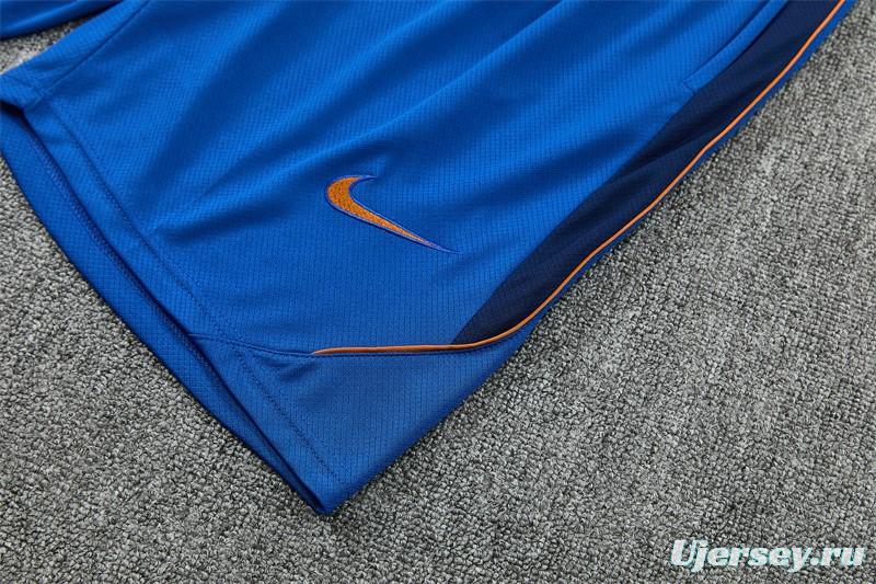 2026 France Blue & Orange Short Sleeve+Soccer Shorts