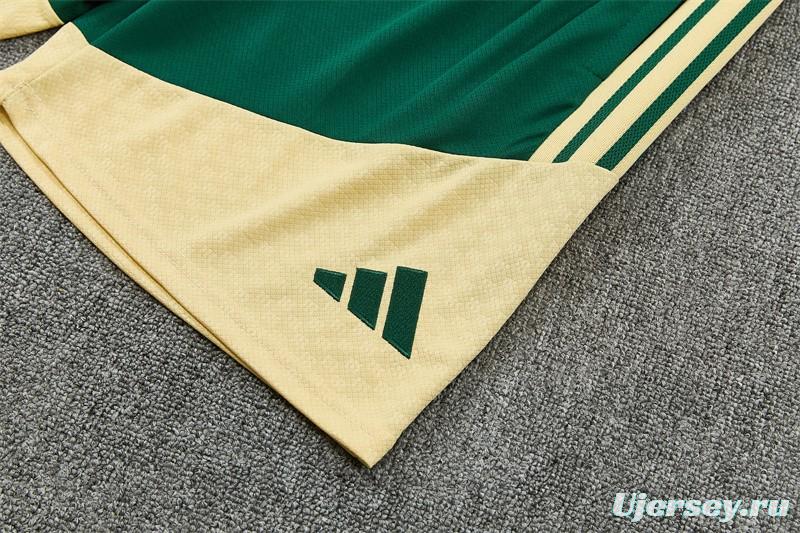 2026 Real Madrid Green Camouflage  Short Sleeve+Soccer Shorts