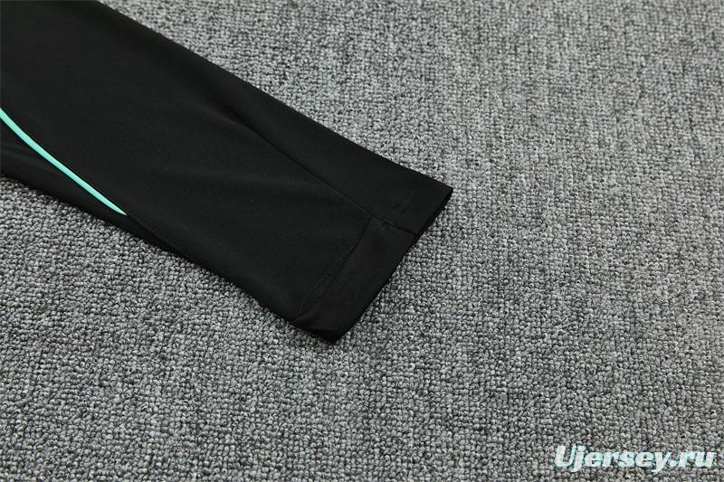 2026 Brazil Black & Yellow Half Zipper Jacket Tracksuit + Long Pants