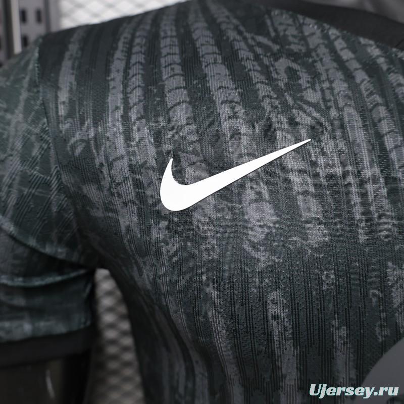 Player Version 26/27 FC Barcelona Dark Olive Green with Grunge Graffiti Third Jersey