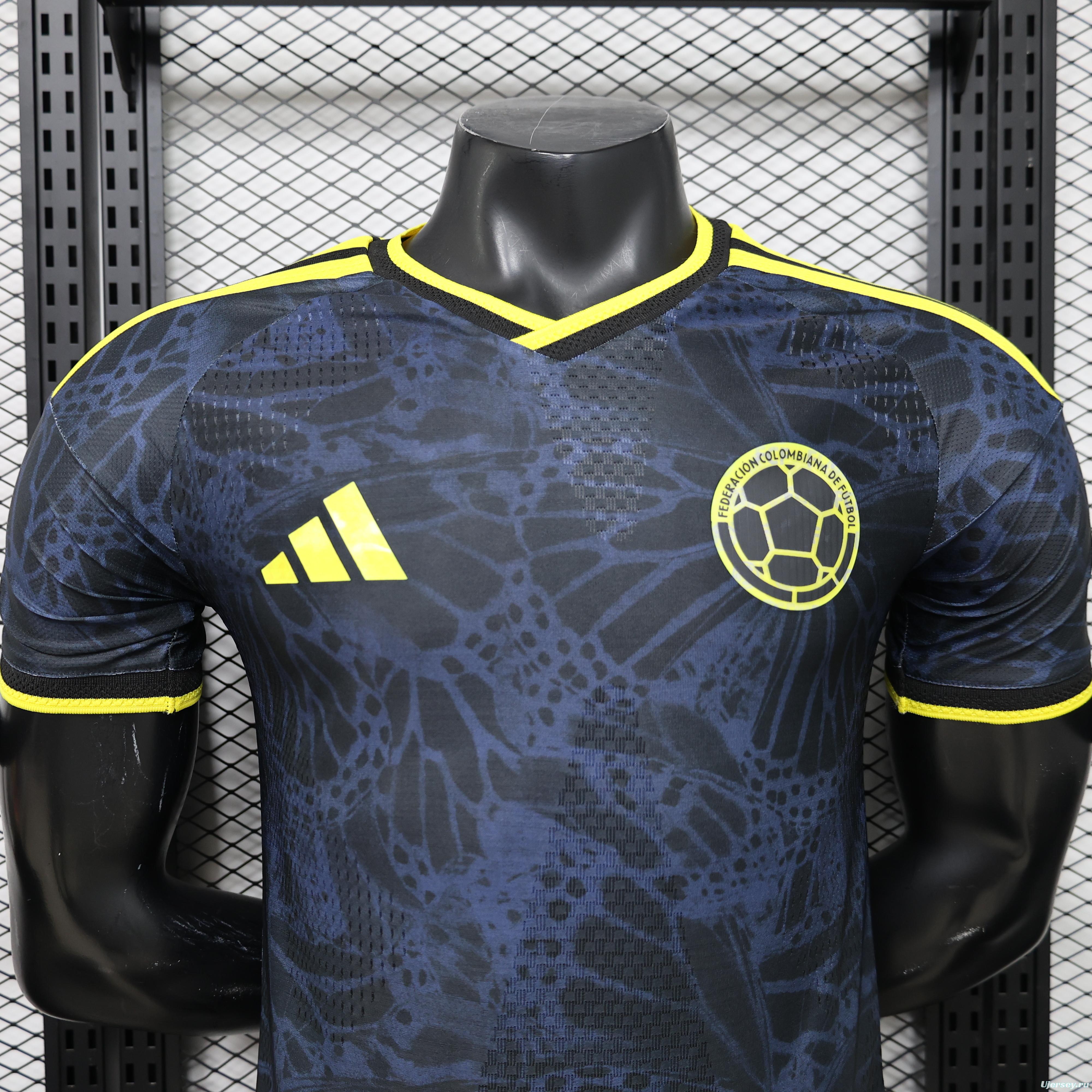 Player Version 26/27 Colombia Away  Navy Blue & Yellow Special Edition Jersey