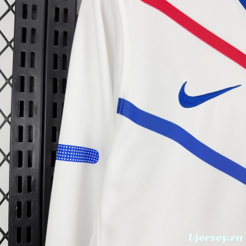 2012 Retro France Away Long Sleeve Jersey