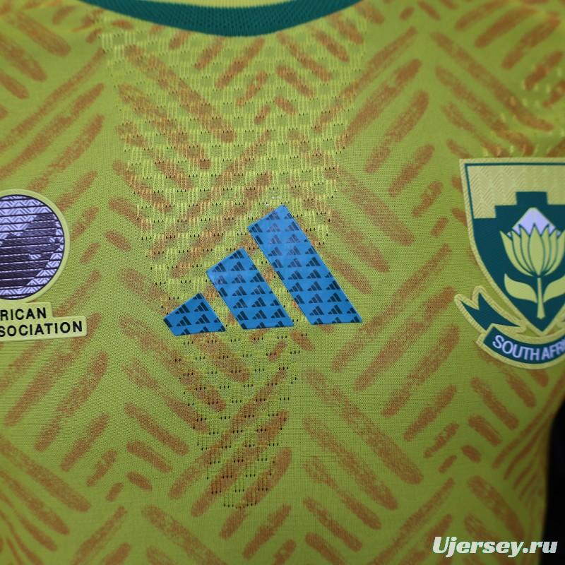 Player Version 26/27 South Africa Yellow & Green  Home Jersey (Adidas)