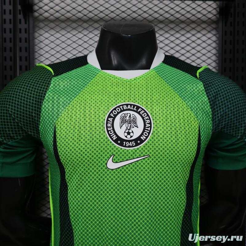 Player Version 26/27 Nigeria Volt Green & Dark Green  Home Jersey