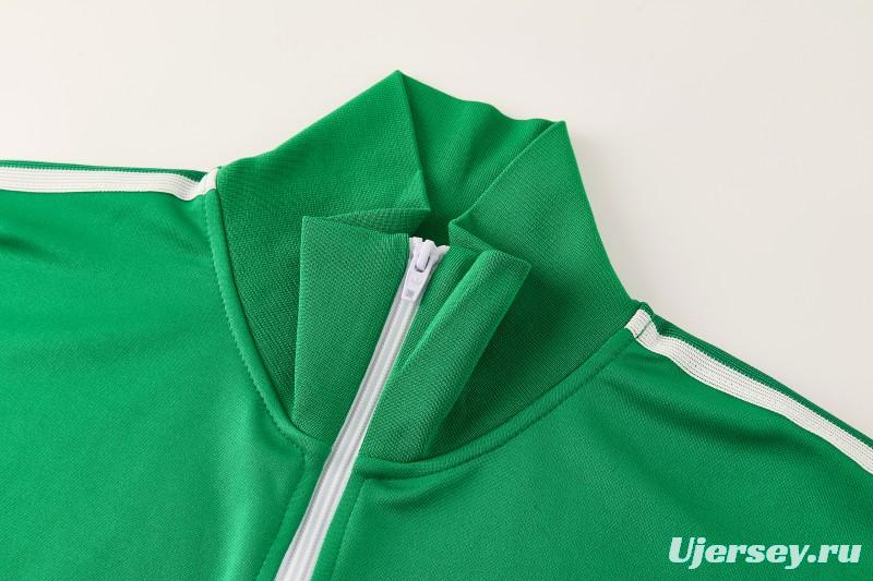 2026/27 Mexico  Green & Red Retro Full Zipper Jacket Tracksuit + Long Pants (Adidas Originals)