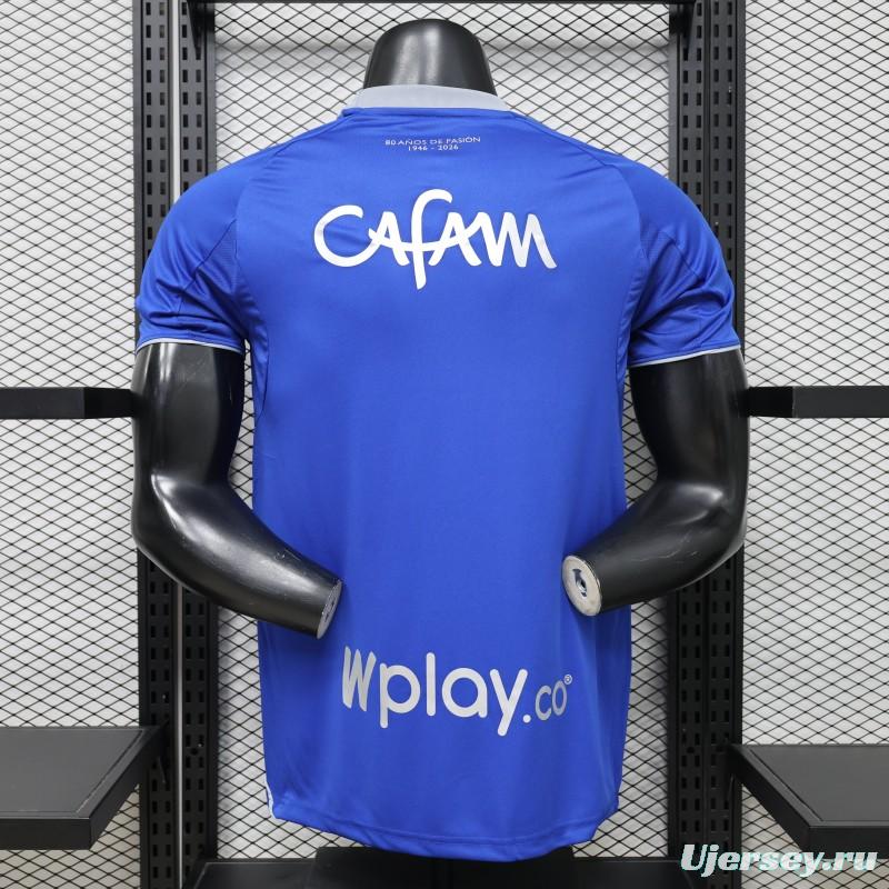 Player Version 26/27  Millonarios FC Royal Blue  Home Jersey