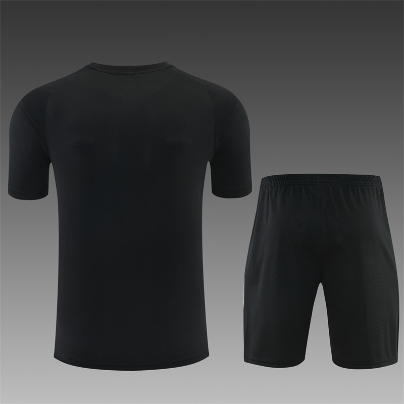 2026 Atletico Madrid Black Short Sleeve+Soccer Shorts