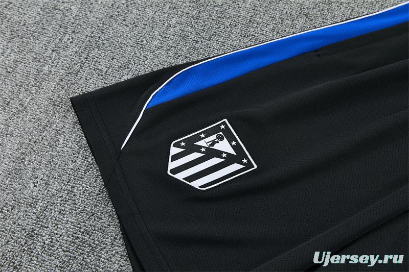 2026 Atletico Madrid Black Short Sleeve+Soccer Shorts