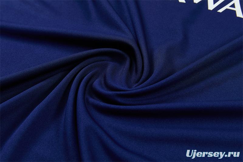 2026 Inter Milan Dark Navy Blue Half Zipper Jacket Tracksuit + Long Pants