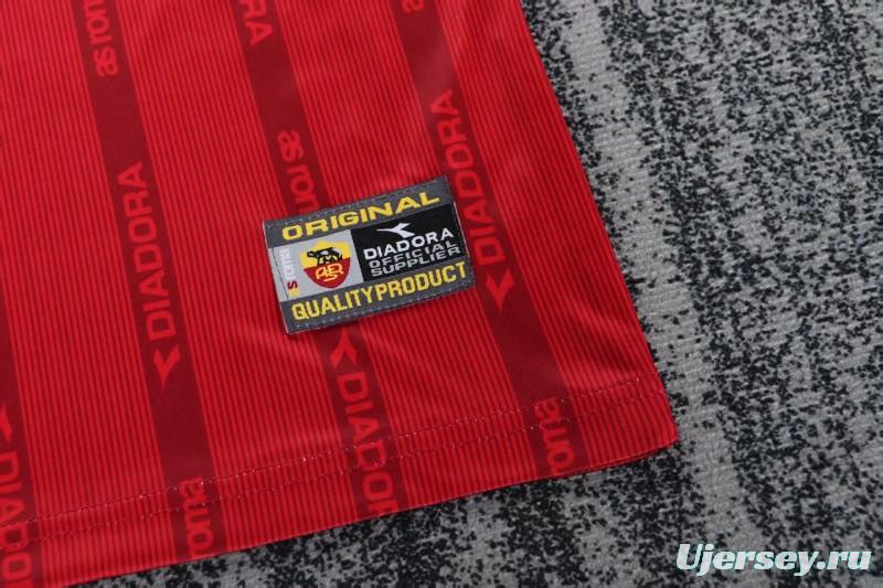Retro Kids 99/00 Roma Home Jersey