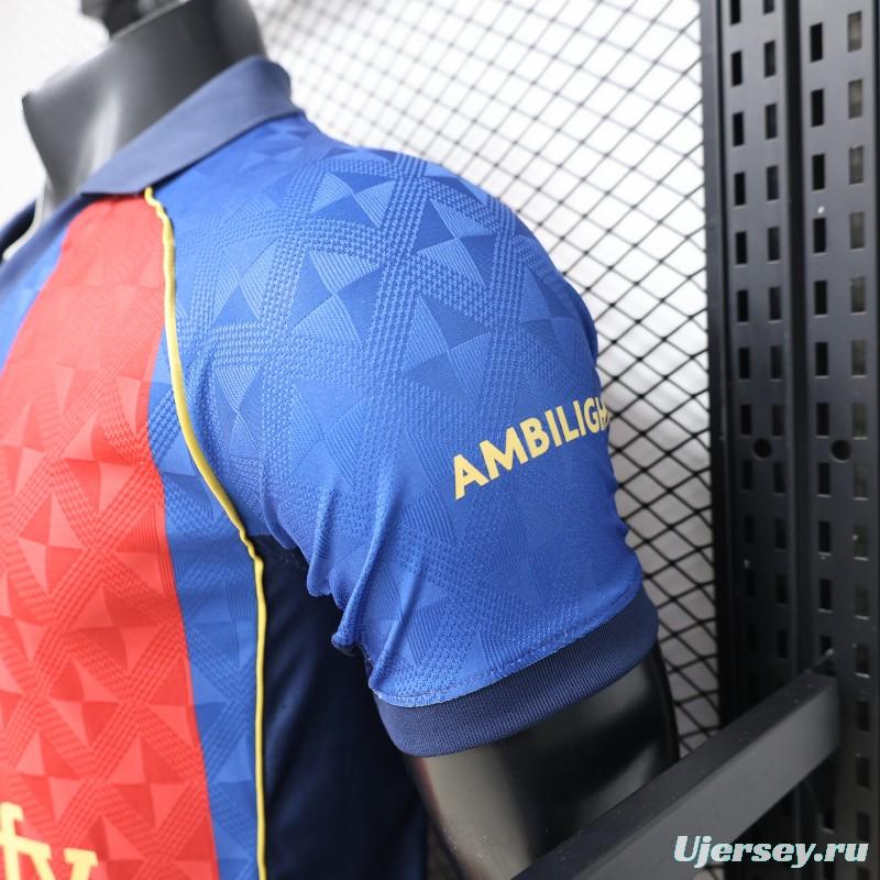 Player Version 26/27 FC Barcelona Home Red Blue  Stripe Jersey