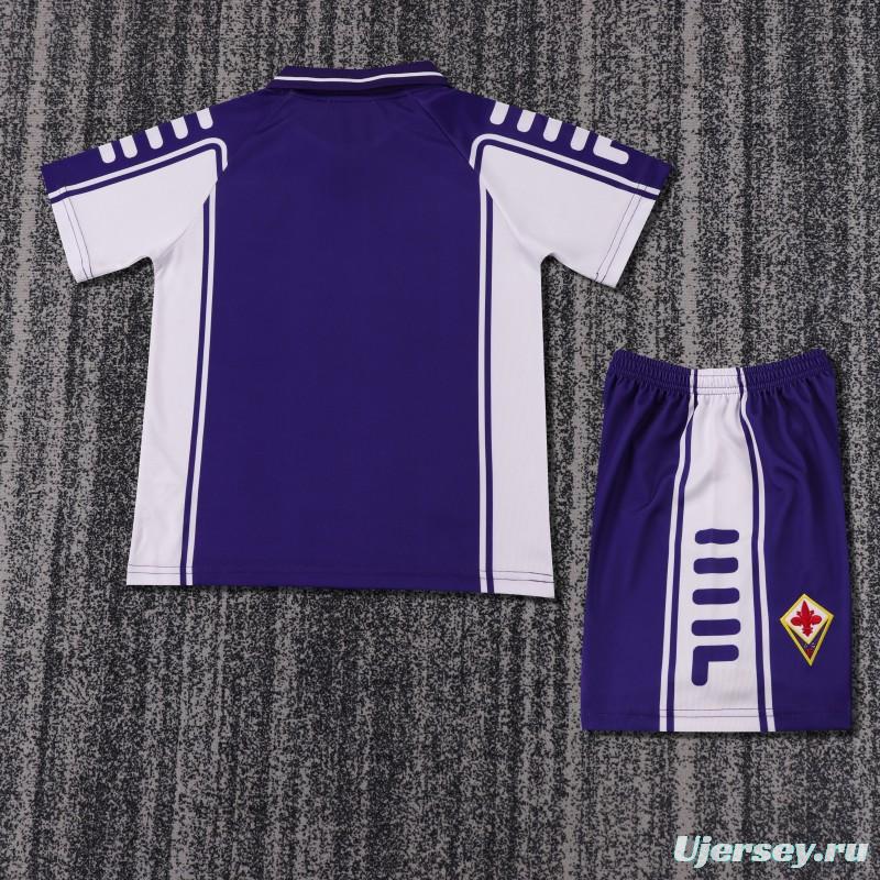 Retro Kids 99/00 Fiorentina Home Jersey