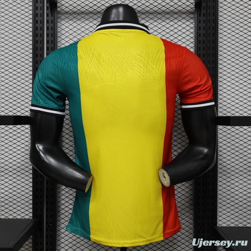 Player Version 2026 Ghana Special Edition Yellow Red Green with National Coat of Arms & Flag Jersey
