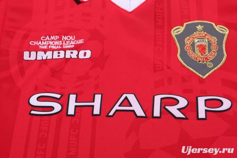 Retro Kids 99/00 Manchester United Home Jersey