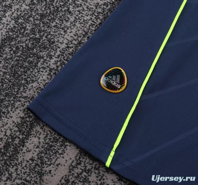 Retro Kids 10/11 Real Madrid Away Navy Jersey