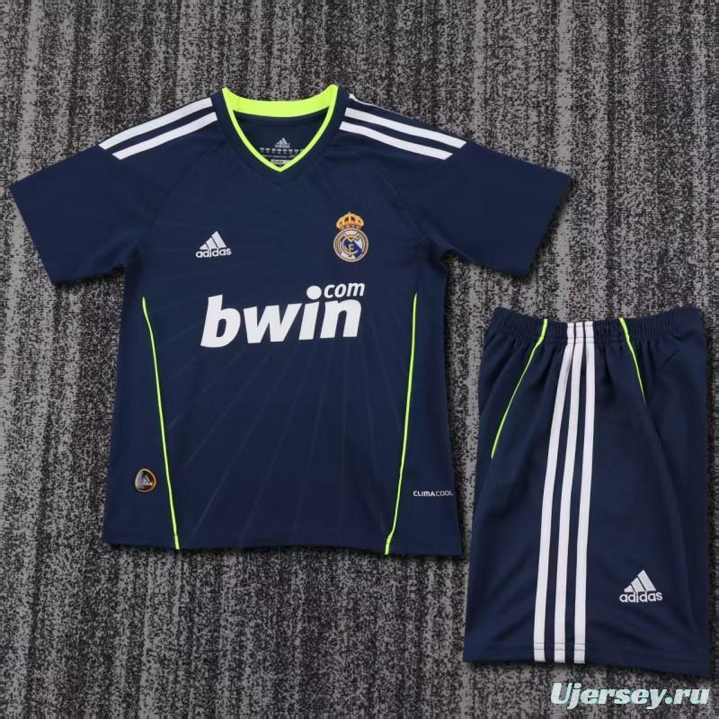 Retro Kids 10/11 Real Madrid Away Navy Jersey