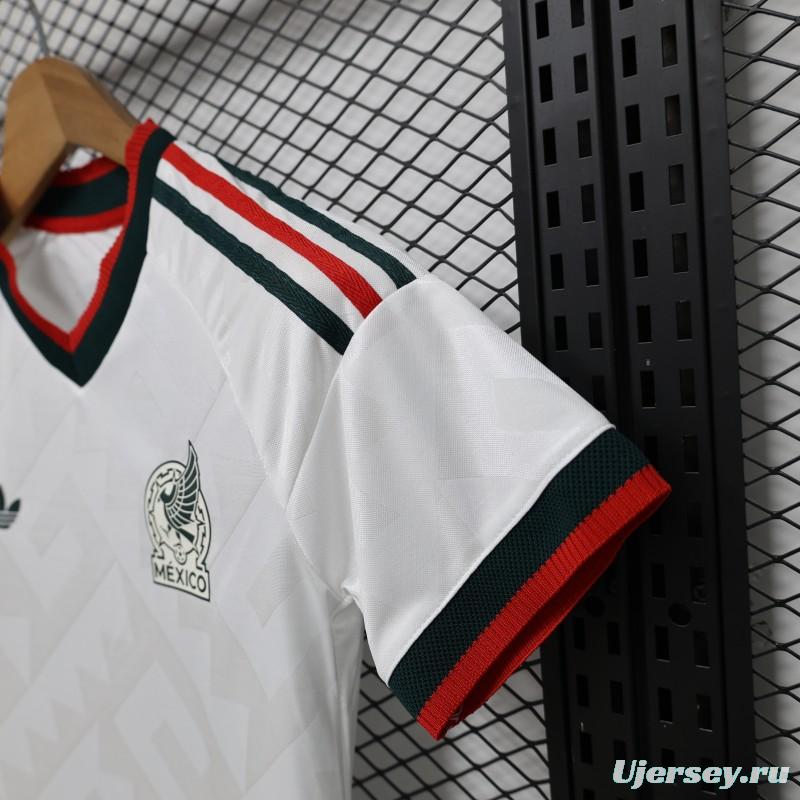 Player Version 2026 Womens Mexico Away White with Geometric Diamond Texture Jersey