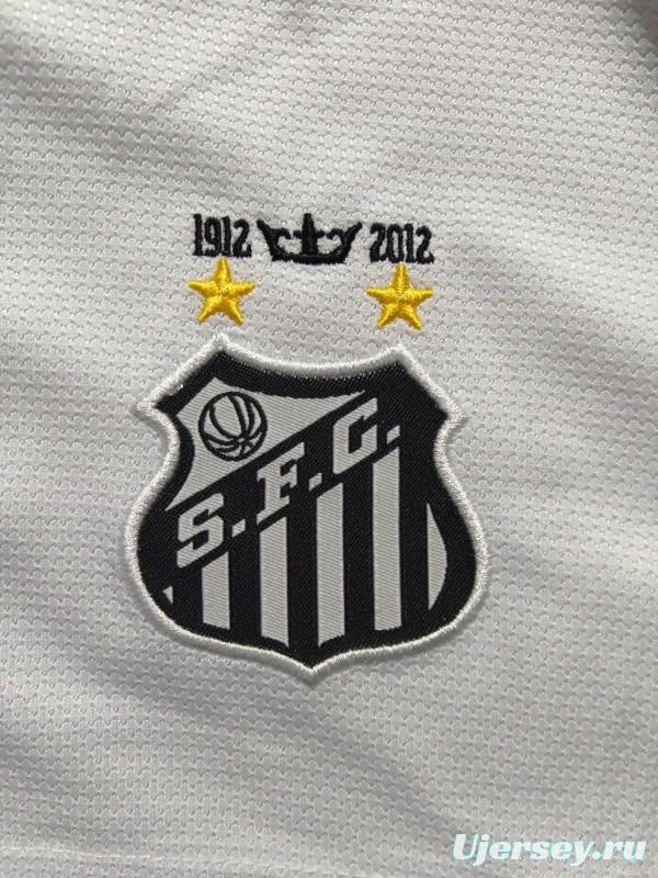 Retro Kids 12/13 Santos Home Long Sleeve Jersey