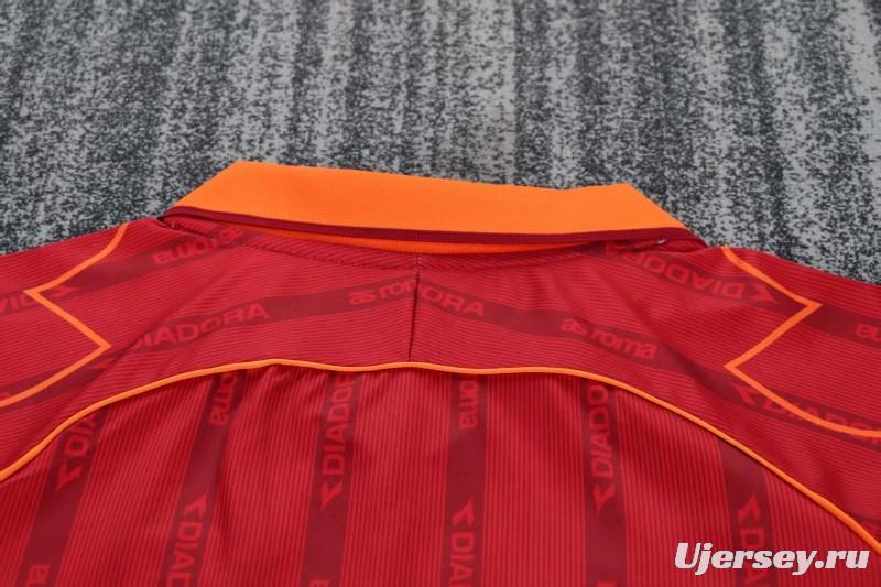 Retro Kids 99/00 Roma Home Jersey