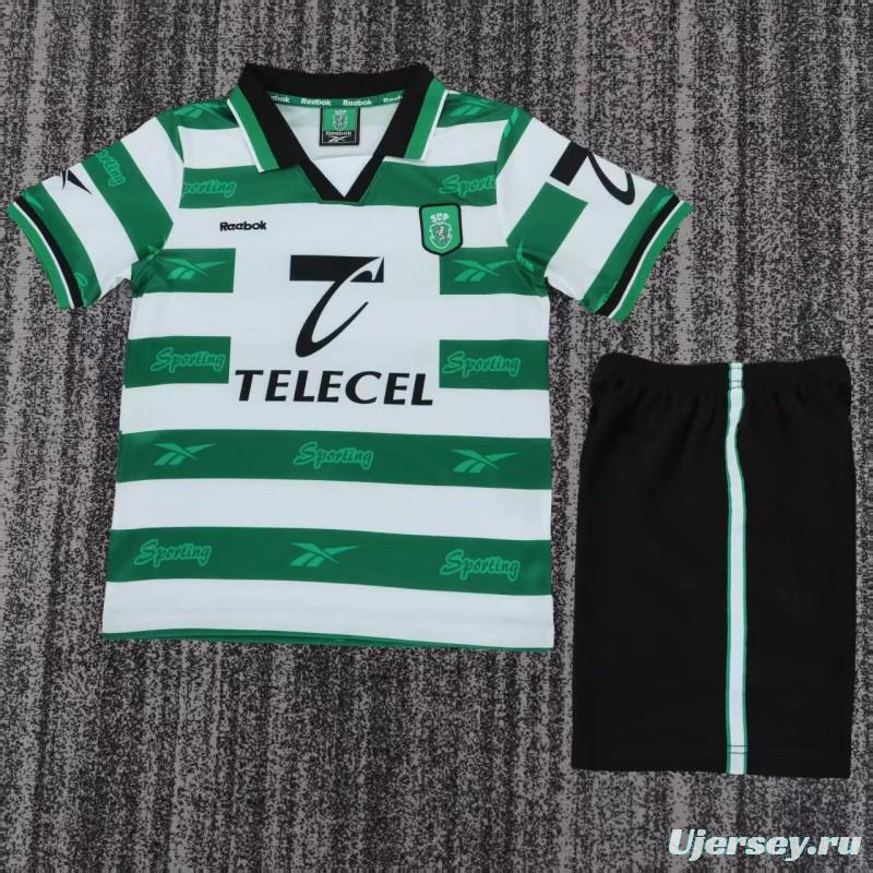 Retro Kids 99/00 Sporting Lisbon Home Jersey