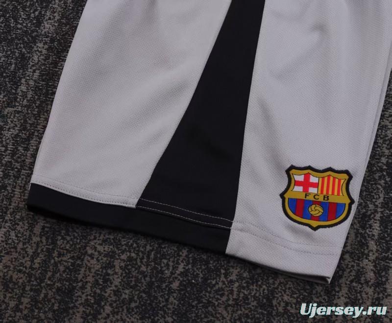 Retro Kids 03/04 FC Barcelona Away Grey Jersey
