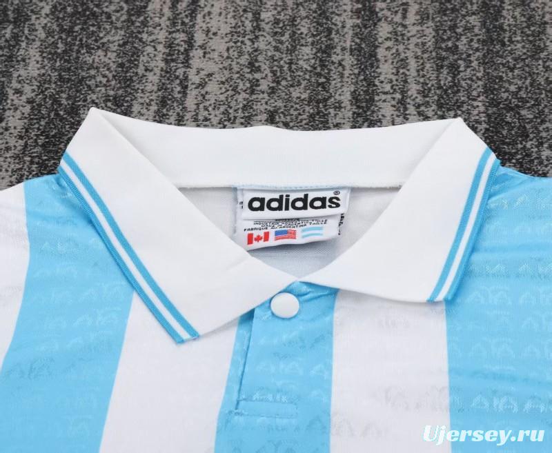Retro Kids 1994 Argentina Home Jersey