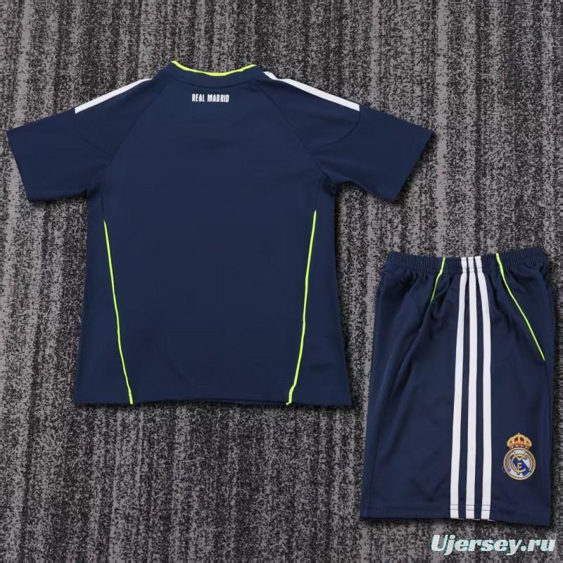 Retro Kids 10/11 Real Madrid Away Navy Jersey