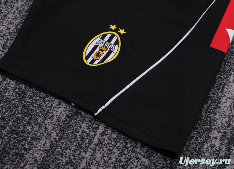 Retro Kids 02/03 Juventus Black White Home Jersey