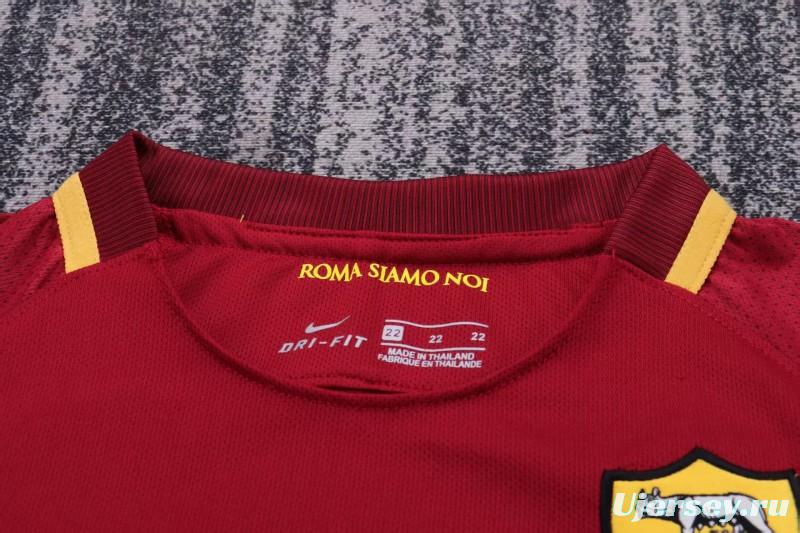 Retro Kids 17/18  AS Roma Home Jersey