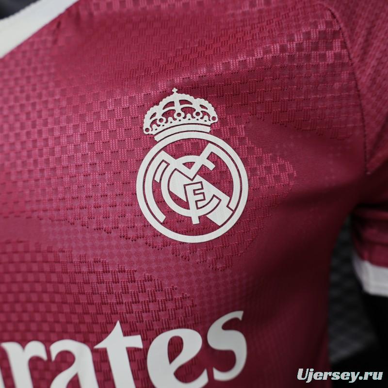 Player Version 26/27 Real Madrid Third Burgundy Red Jersey