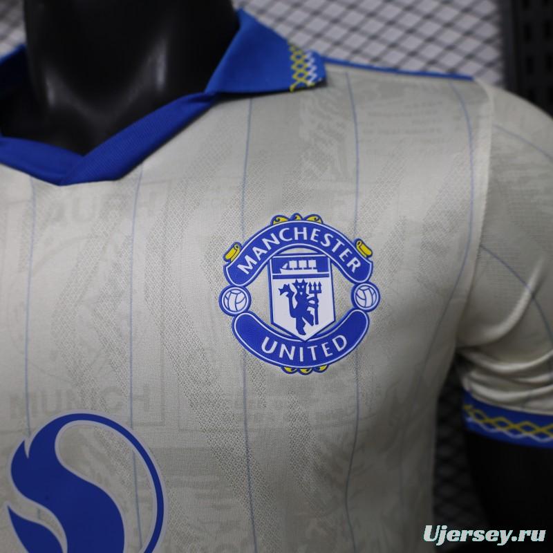 Player Version 26/27 Manchester United Away Cream White Jersey