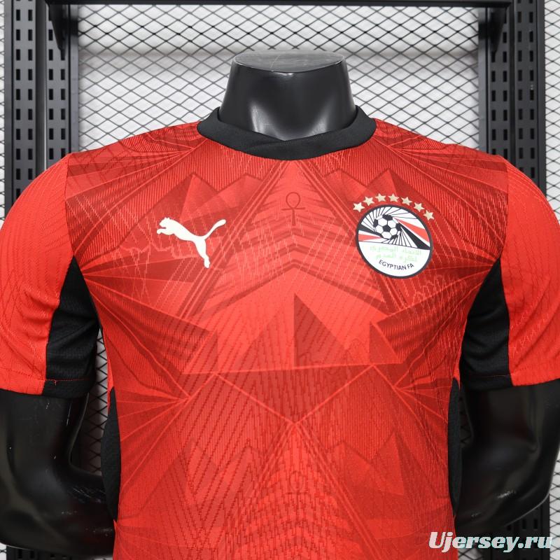 Player Version 2026 Egypt Red  Home Jersey
